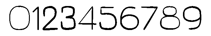 Bold And Thin Font OTHER CHARS