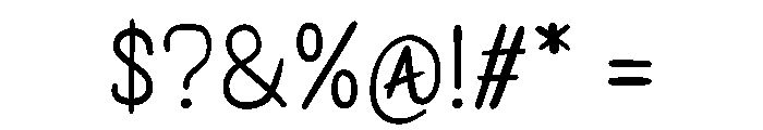 Bold And Thin Font OTHER CHARS