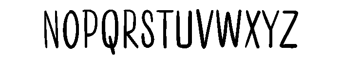 Bold And Thin Font LOWERCASE