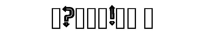 Bold Arrow By Squeeb Cr Regular Font OTHER CHARS