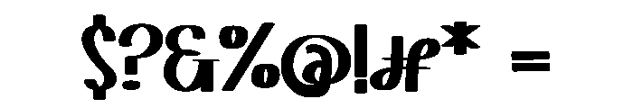 Bold Berry Font OTHER CHARS