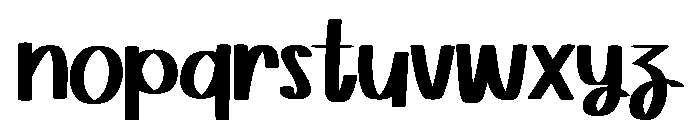 Bold Berry Font LOWERCASE