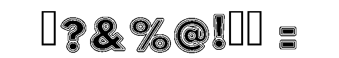 Bold Block Regular Font OTHER CHARS