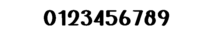 Bold Block Font OTHER CHARS