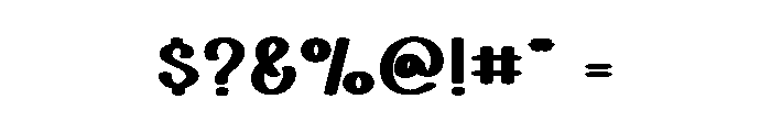 Bold Block Font OTHER CHARS