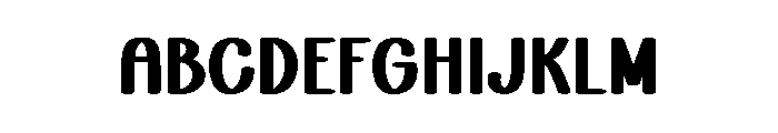 Bold Block Font UPPERCASE