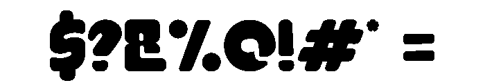 Bold Blocker Regular Font OTHER CHARS