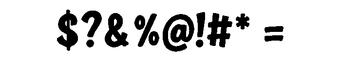 Bold Bounce Font OTHER CHARS