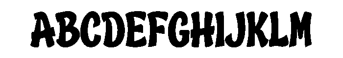 Bold Bounce Font UPPERCASE