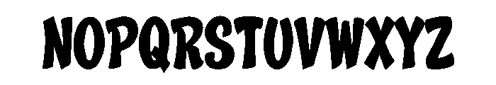 Bold Bounce Font UPPERCASE