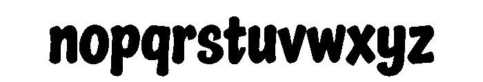 Bold Bounce Font LOWERCASE