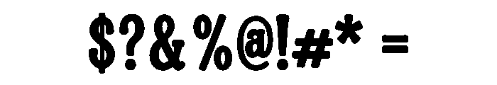 Bold Brew Font OTHER CHARS