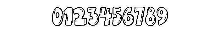 Bold Bubble Outline By  Regular Font OTHER CHARS