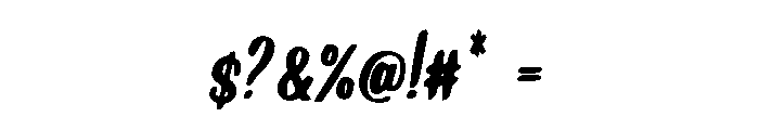 Bold Calligraphy Font OTHER CHARS
