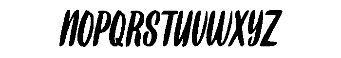 Bold Calligraphy Font UPPERCASE