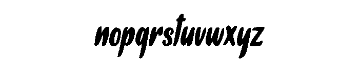 Bold Calligraphy Font LOWERCASE