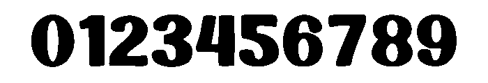 Bold Chunky Font OTHER CHARS