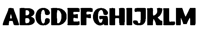 Bold Chunky Font UPPERCASE