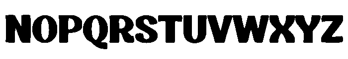 Bold Chunky Font UPPERCASE