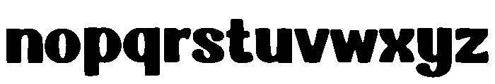 Bold Chunky Font LOWERCASE