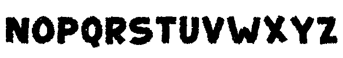 Bold Crayon Regular Font LOWERCASE