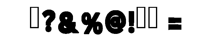 Bold Crush Regular Font OTHER CHARS