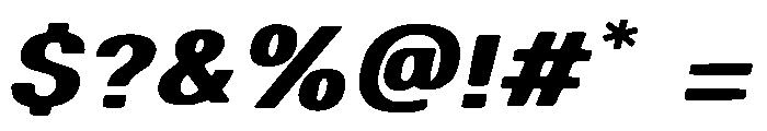 Bold Cursive Font OTHER CHARS