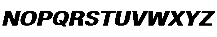 Bold Cursive Font UPPERCASE