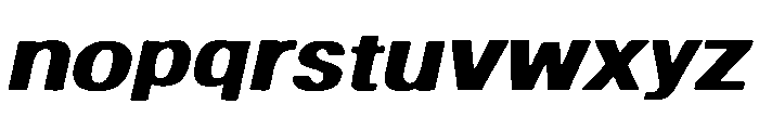 Bold Cursive Font LOWERCASE