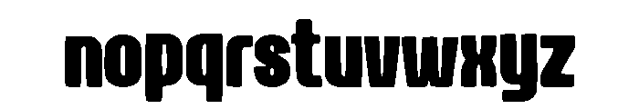 Bold Display Font LOWERCASE