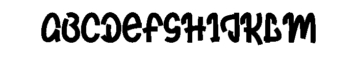 Bold Drip Font UPPERCASE