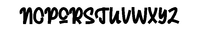 Bold Drip Font LOWERCASE