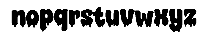 Bold Dripping Font LOWERCASE