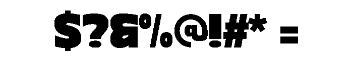 Bold Eater Regular Font OTHER CHARS