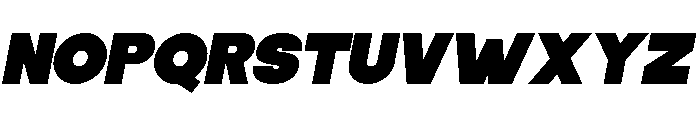 Bold Fresh School Italic Font UPPERCASE
