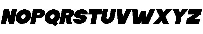 Bold Fresh School Italic Font LOWERCASE