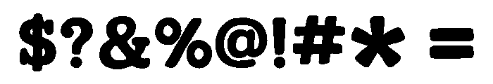 Bold Friends Forever Regular Font OTHER CHARS
