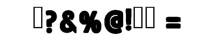 Bold Funky Regular Font OTHER CHARS
