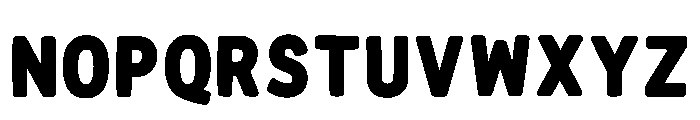 Bold Funky Regular Font LOWERCASE
