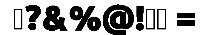 Bold Future Regular Font OTHER CHARS