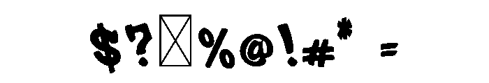 Bold Graffiti Font OTHER CHARS
