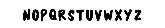 Bold Hand Regular Font UPPERCASE