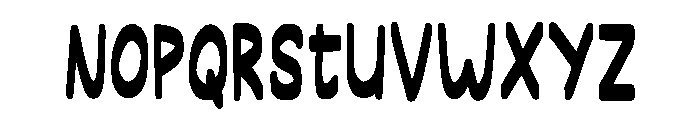 Bold Handmade Regular Font LOWERCASE