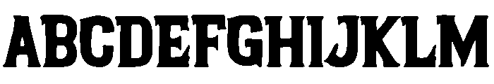 Bold Horror Font UPPERCASE