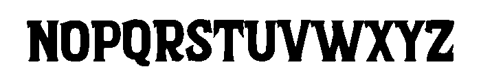 Bold Horror Font LOWERCASE