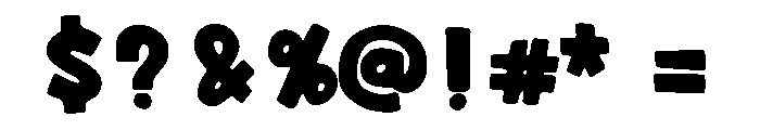 Bold Idea Regular Font OTHER CHARS