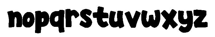 Bold Idea Regular Font LOWERCASE