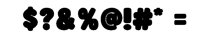 Bold Kiddo Font OTHER CHARS
