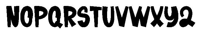 Bold Kids Font UPPERCASE