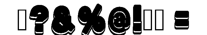 Bold Letter Regular Font OTHER CHARS
